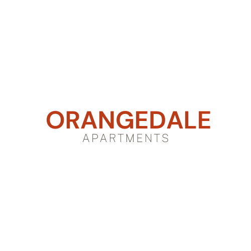 a sign that says orangedale apartments